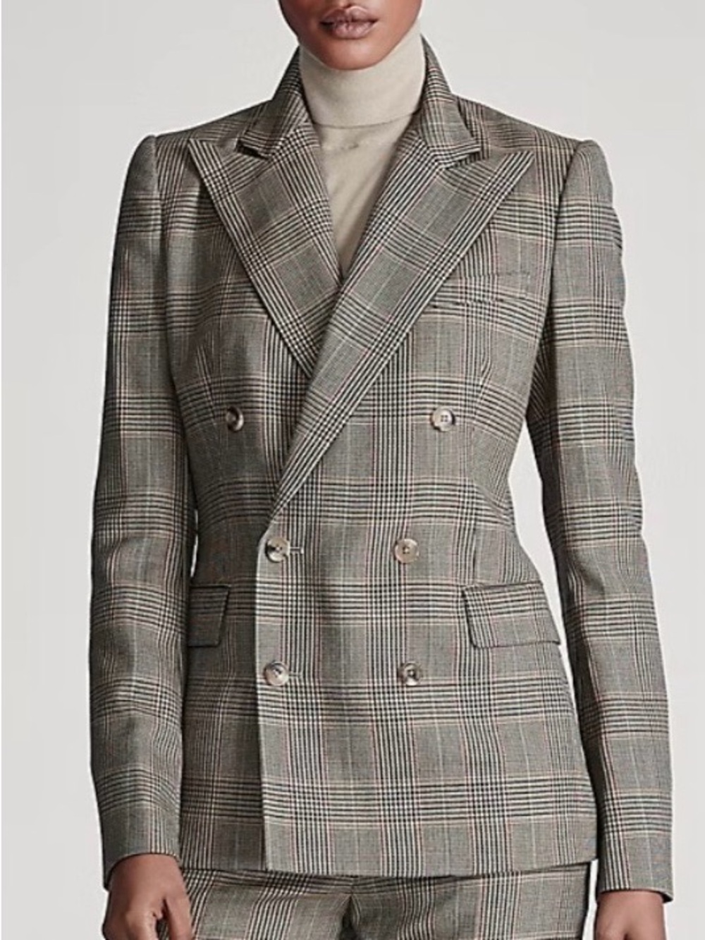 Ralph Lauren Purple Label Women’s Camden Glen Plaid Wool Blazer | Size 8 - Picture 2 of 11